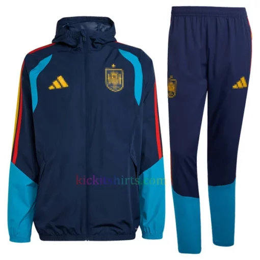 Buy Spain Jacket Windbreaker Navy Blue 2026 | Cheap Spain Kits Kickitshirts